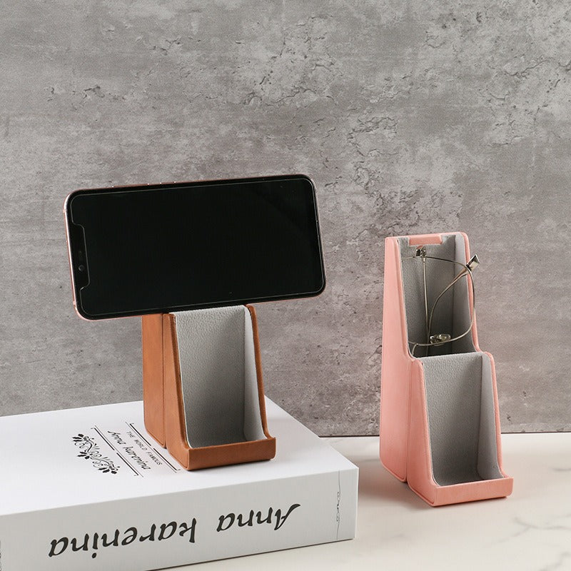 Retro Tanned Leather Glasses Case