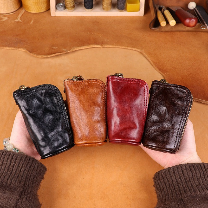 Retro Handmade Leather Key Bags Waist Bags