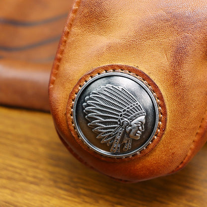 Top-grain Leather Vintage Key Pouches Wallet