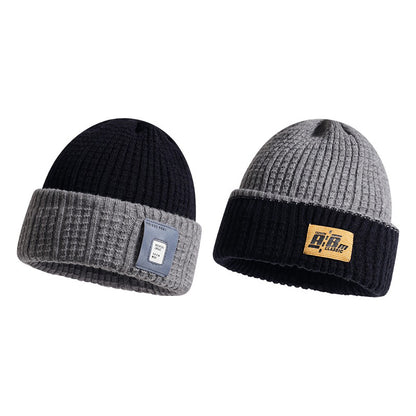 Vintage Winter Knitted Wool Beanie Hat