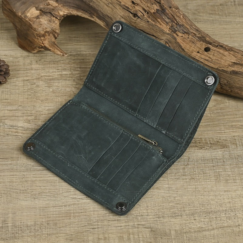 Retro Handmade Leather Wallet Multi-card Slots Wallet