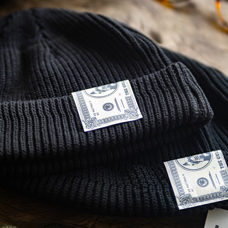 Vintage Winter Knitted Wool Beanie Hat