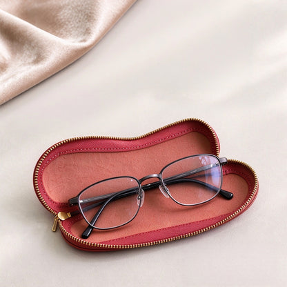 Retro Handmade Leather Glasses Case