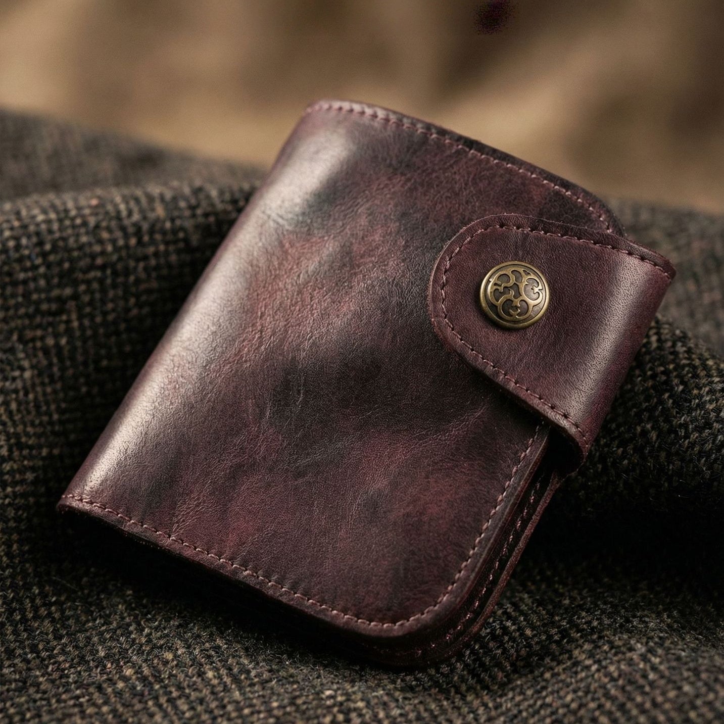 Retro Handmade Leather Card Coin Wallets
