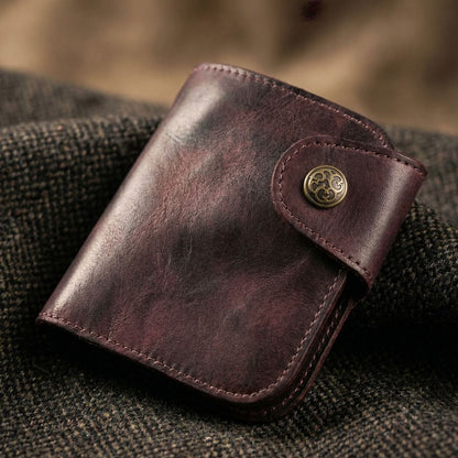 Retro Handmade Leather Card Coin Wallets