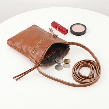 Retro Handmade Tanned Leather Shoulder Bag