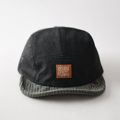 Corduroy Retro Flip Hat Beret Casual Cap Adjustable Hat