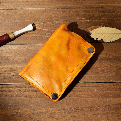 Retro Handmade Leather Wallet Multi-card Slots Wallet