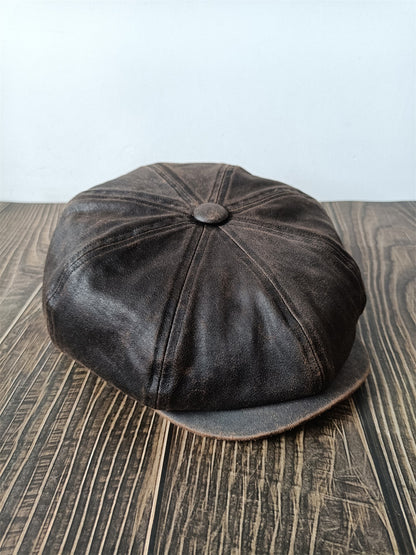 Retro Workwear-style Newsboy cap