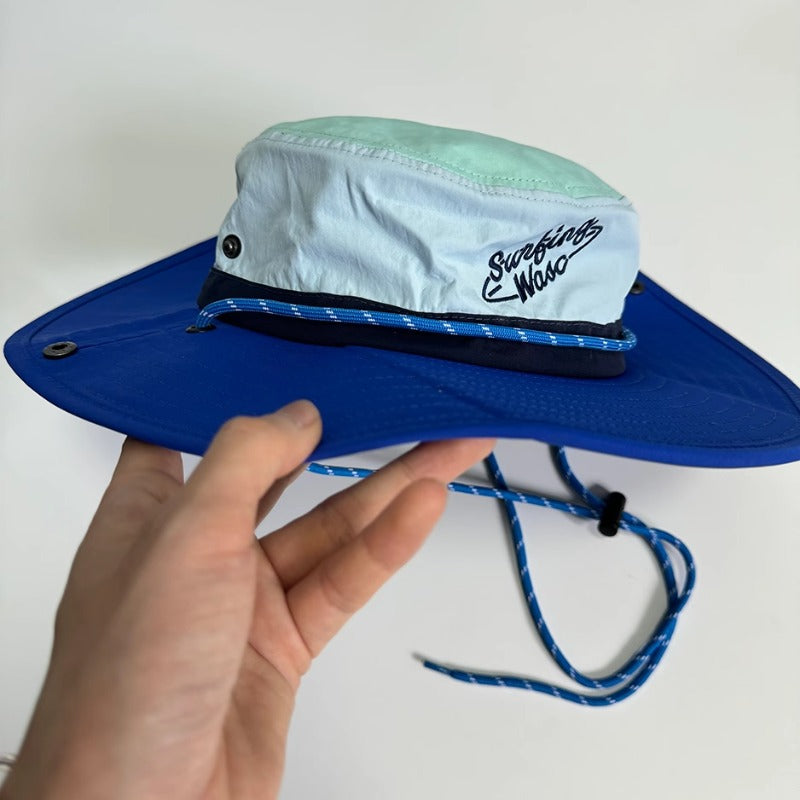 Embroidered Fisherman Hat Outdoor Beach Hiking Camping Hat For Kids