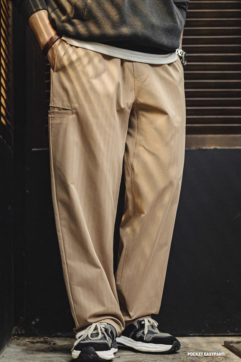 Retro Herringbone Cleanfit Easy Pants