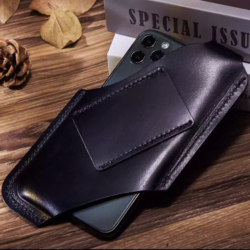 Retro Handmade Leather 6.7 inch Phone Bag