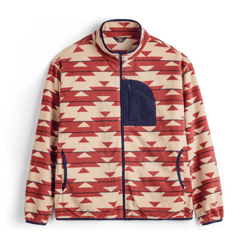 Retro  Ethnic Style Polar Fleece Sweatshirt Zipper Cardigan