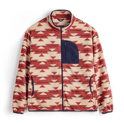 Retro  Ethnic Style Polar Fleece Sweatshirt Zipper Cardigan