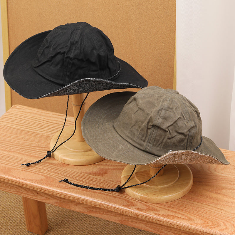 Retro Wax Cloth Fisherman Caps