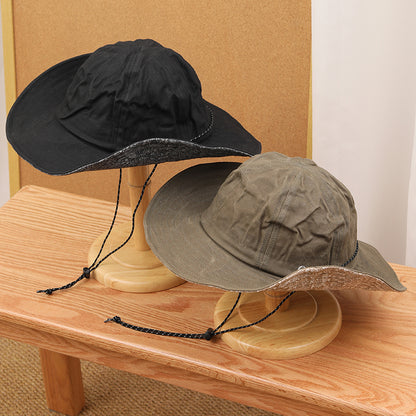 Retro Wax Cloth Fisherman Caps