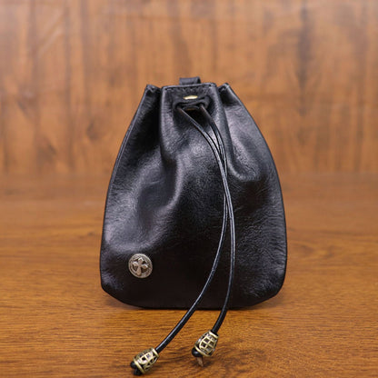 Retro Handmade Leather Coin Bag Storage Bag