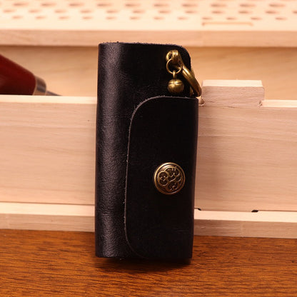 Retro Handmade Leather Small Coin Holder Key Wallet