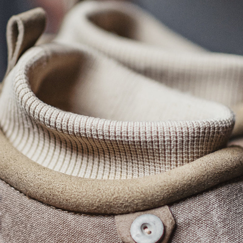 Retro Winter Warm Fleece Slip-on Cotton Sock Boots