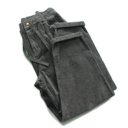 Retro Washed Corduroy Casual Pants