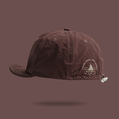 Retro Printed Baseball Cap Flip Hat Beret