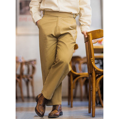 Vintage Casual Cargo Work Pant Stright Trousers