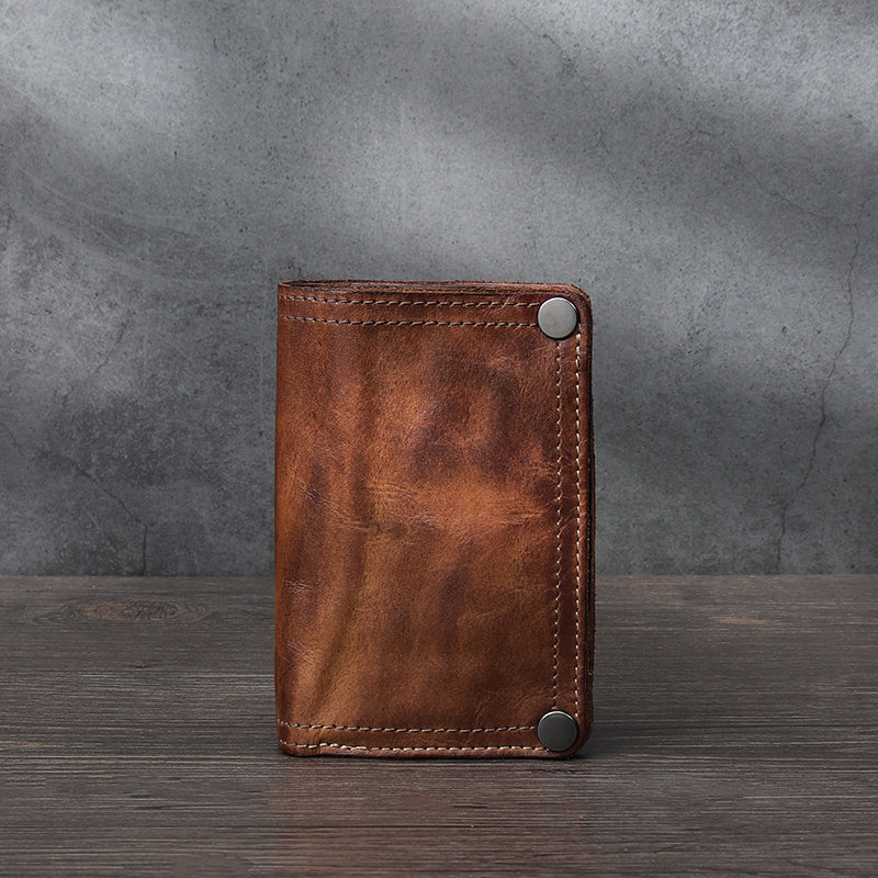 Retro Handmade Leather Wallet Multi-card Slots Wallet