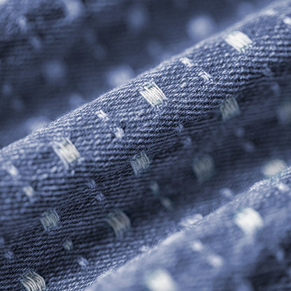 Retro Full-print Jacquard Denim Casual Pants