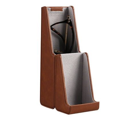 Retro Tanned Leather Glasses Case