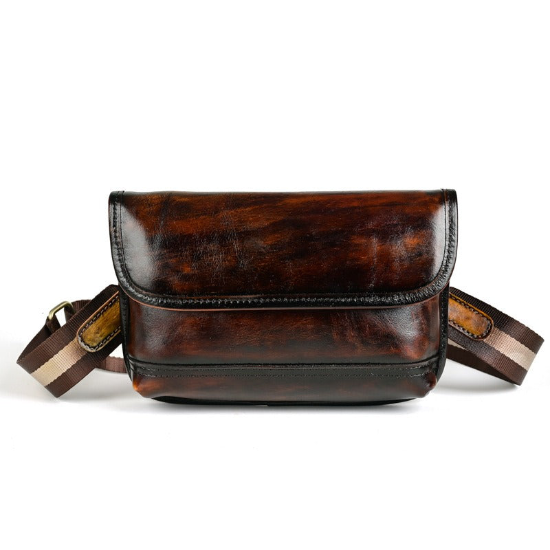 Retro Handmade Leather Crossbody Bag