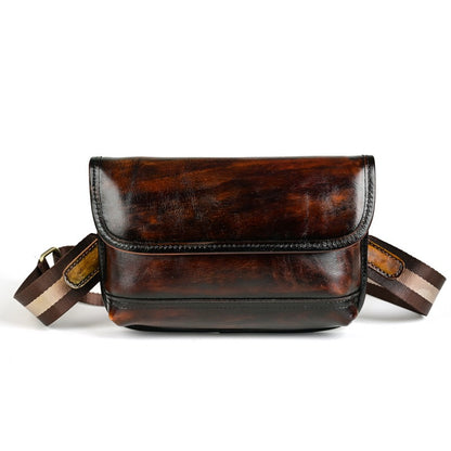 Retro Handmade Leather Crossbody Bag