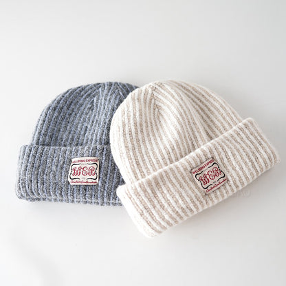 Retro Striped Knitted Hat