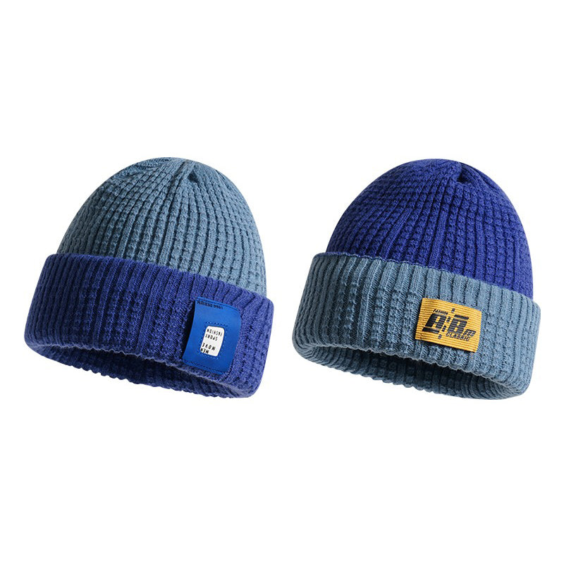 Vintage Winter Knitted Wool Beanie Hat