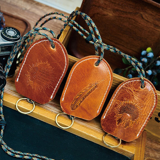 Retro Pull-out Handmade Leather Key Bag Accessories
