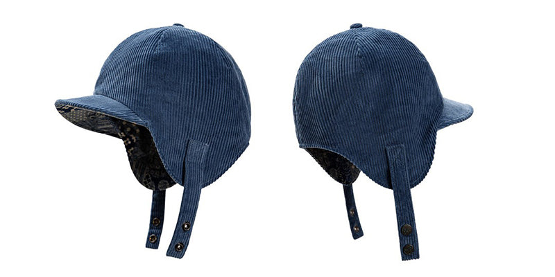 Retro Corduroy Windproof Ear Protection Hat