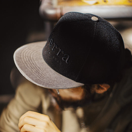 Retro Baseball Cap Woolen Embroidered Hat