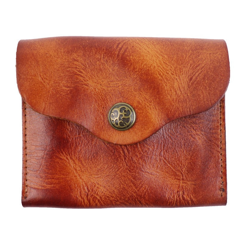 Retro Handmade Leather Card Wallet