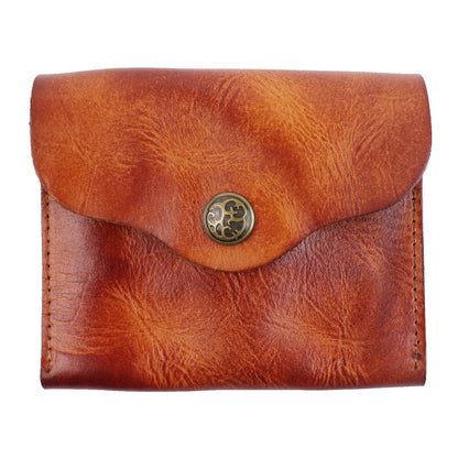 Retro Handmade Leather Card Wallet