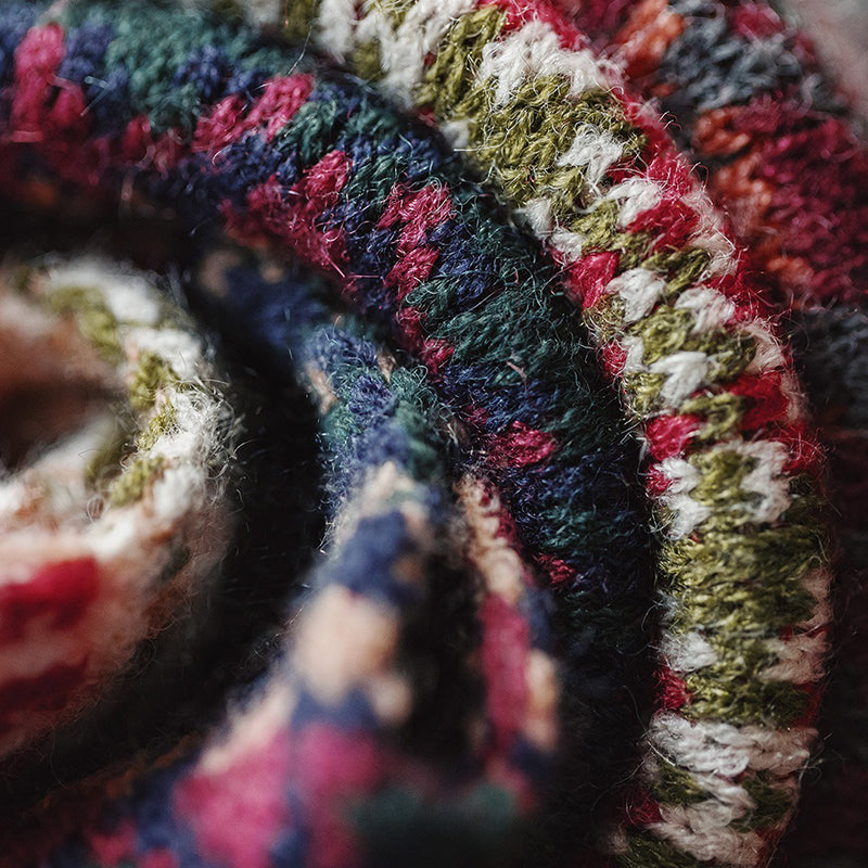 Retro Warm Soft Knitted Hat and Scarf