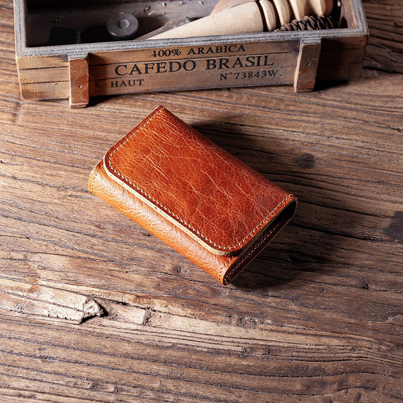 Retro Handmade Leather Card Holder
