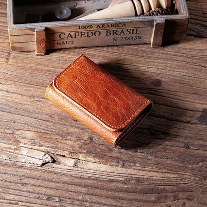 Retro Handmade Leather Card Holder
