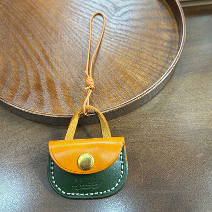 Retro Handmade Leather Mini Storage Bag Lucky Accessories