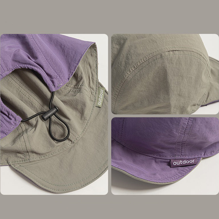 Retro Flip Hat Beret Casual Cap Adjustable Hat