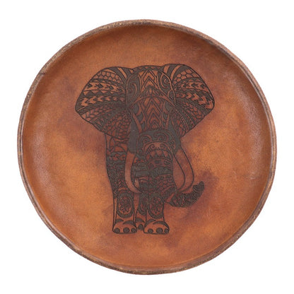 Retro Handmade Storage Leather Tray