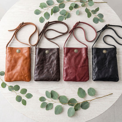 Retro Handmade Leather Crossbody Bag