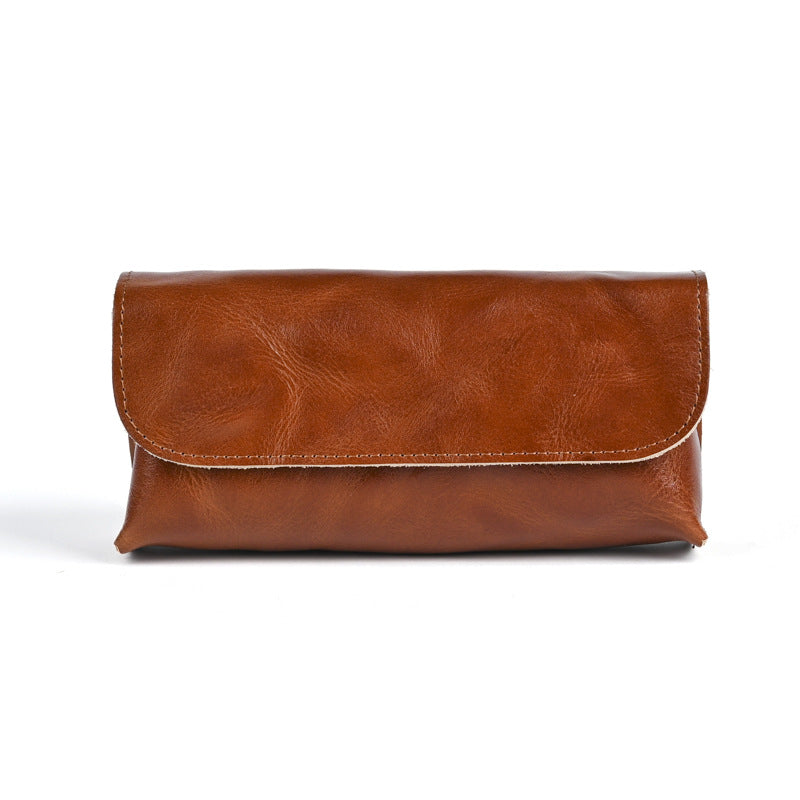 Retro Magnetic Handmade Leather Sunglasses Case