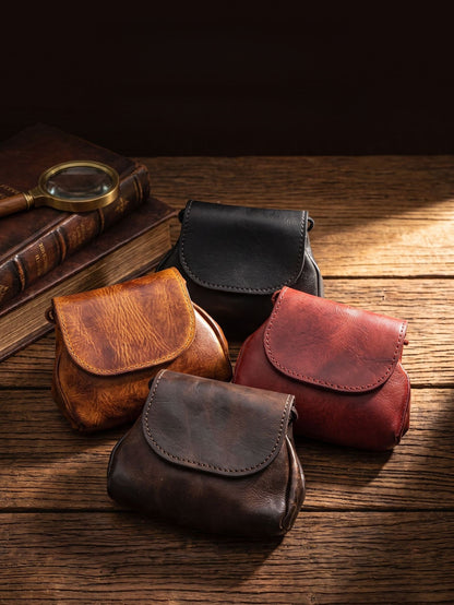 Retro Handmade Leather Card Holders Wallet