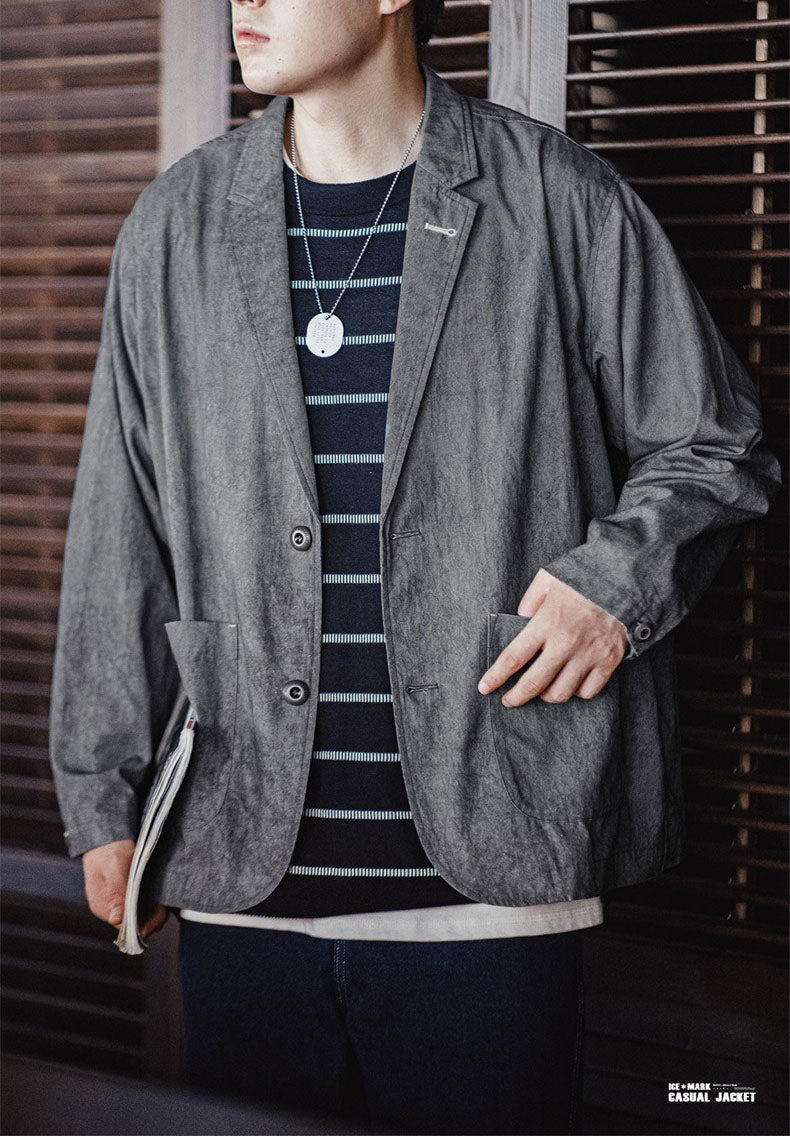 Retro Ice-mark Casual Jacket