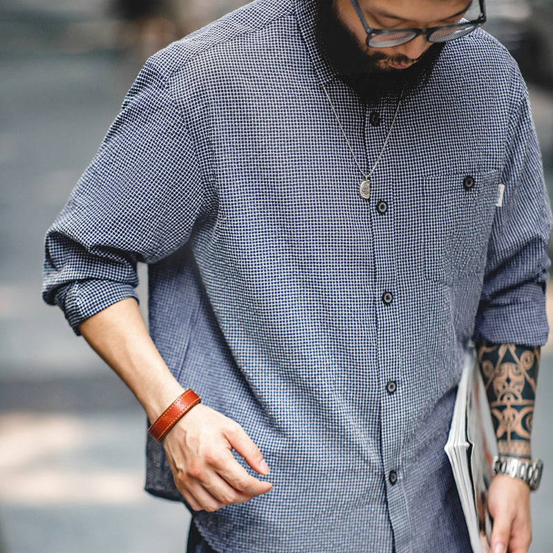 Retro Oversize Check Shirts Outwears