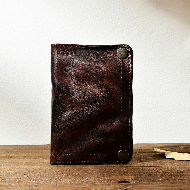 Retro Handmade Leather Wallet Multi-card Slots Wallet